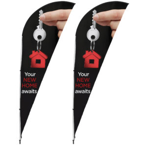 Sharkfin Flying Banner (Set Of 2)