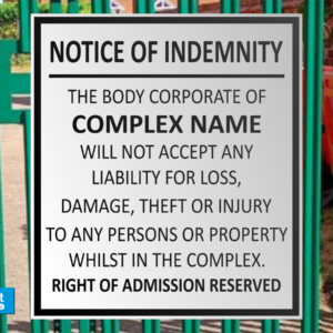 Indemnity Sign (02)
