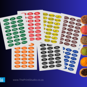 Personalized Spice Stickers Personalized Spice Stickers